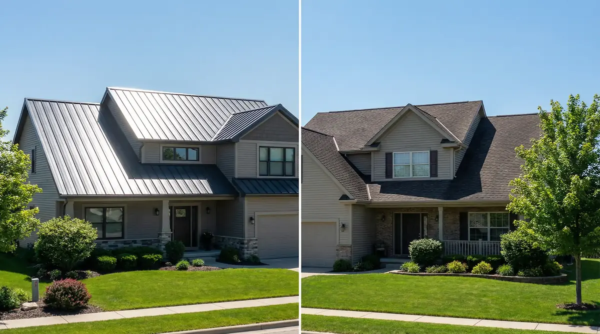 Metal roof vs shingle roof comparison South Carolina